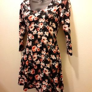 Forever21 Floral Fit and Flare Dress